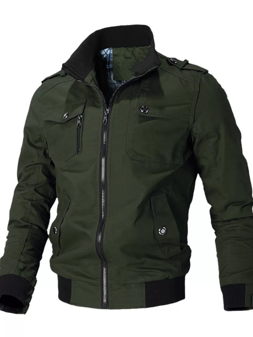 Men's Plus Size Casual Zip Up Lightweight Jacket, image 3