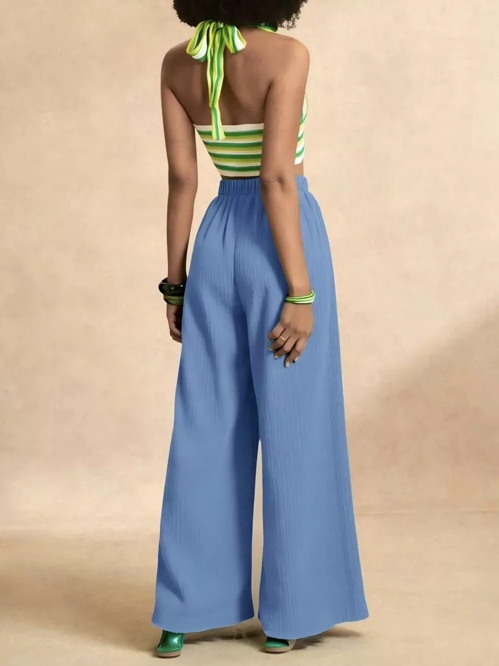 High-Waisted Wide-Leg Pants, image 3