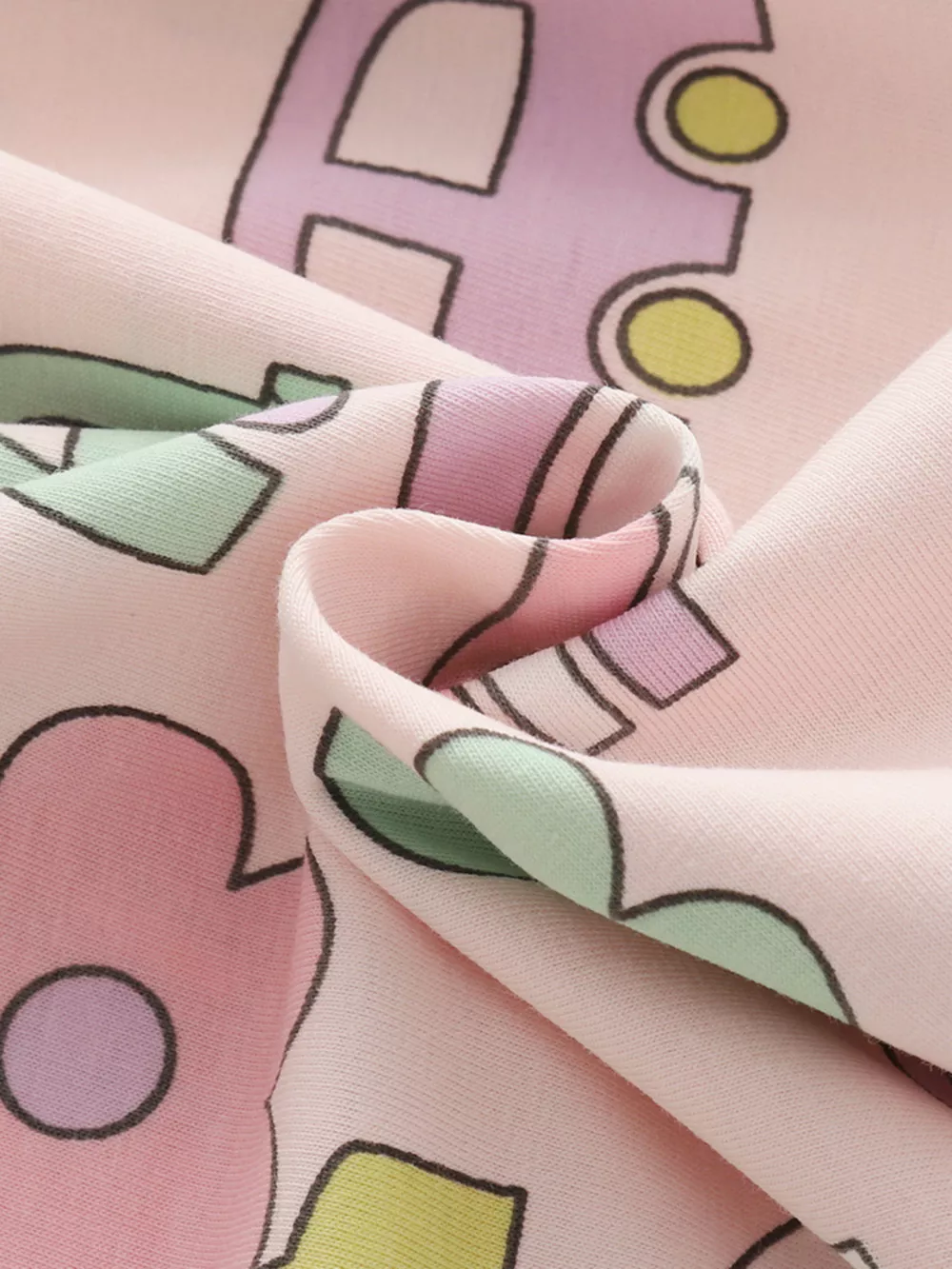 Children's Cute Cartoon Car Print Casual Dress, image 4