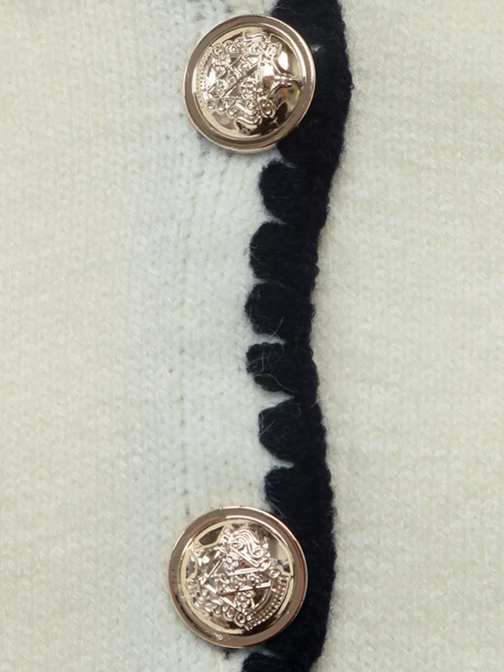 Contrast Trim V-Neck Button-Down Cardigan, image 10