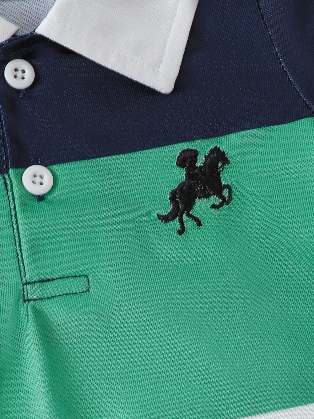 Children's Color Block Short Sleeve Romper, image 3