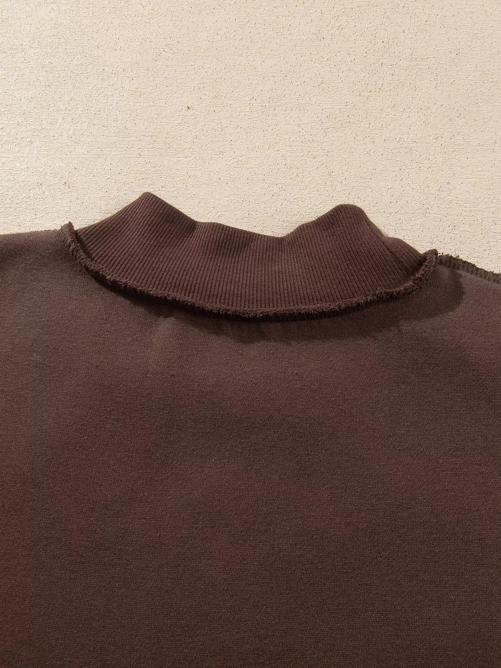PRAY Polka Dot Embroidered Mock Neck Sweatshirt, image 7