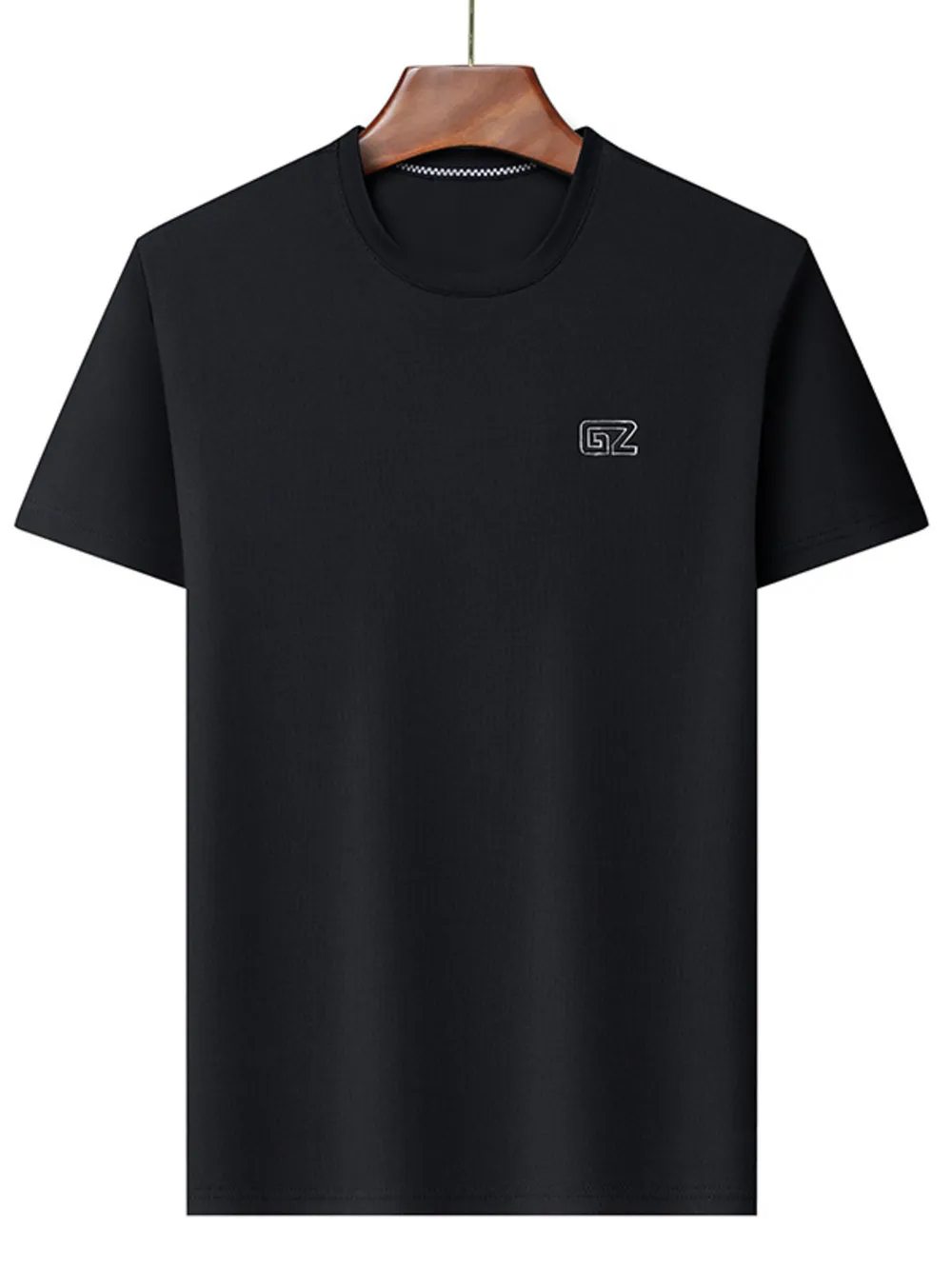 Men's Plus Size Round Neck Short Sleeve T-Shirt, image 4