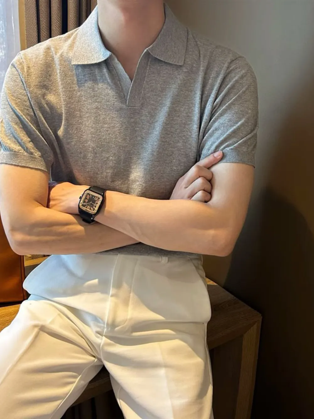 Men's Full Size Collared Neck Short Sleeve Polo Plus Size, image 8