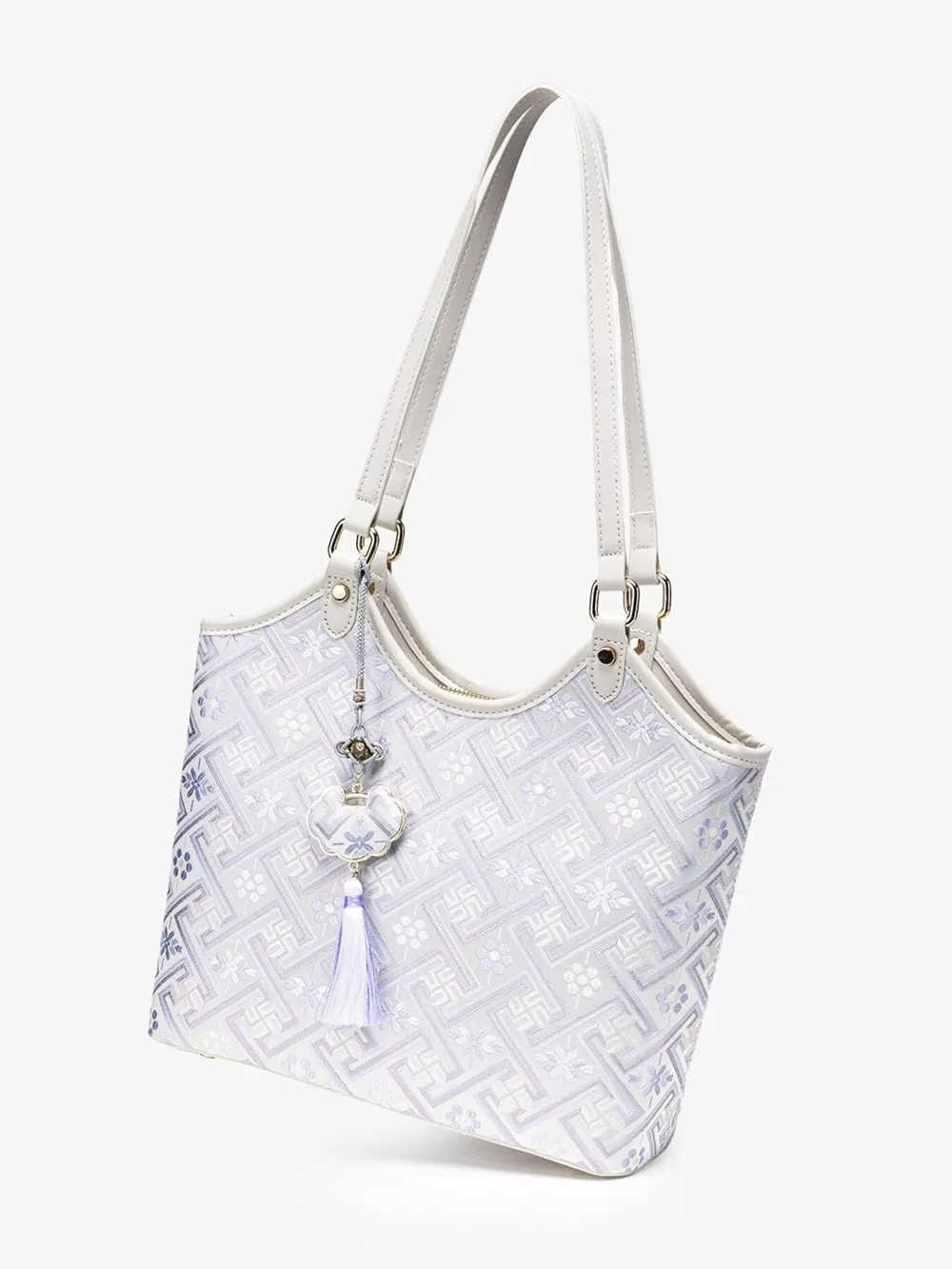 Geometric Pattern Shoulder Bag, image 9