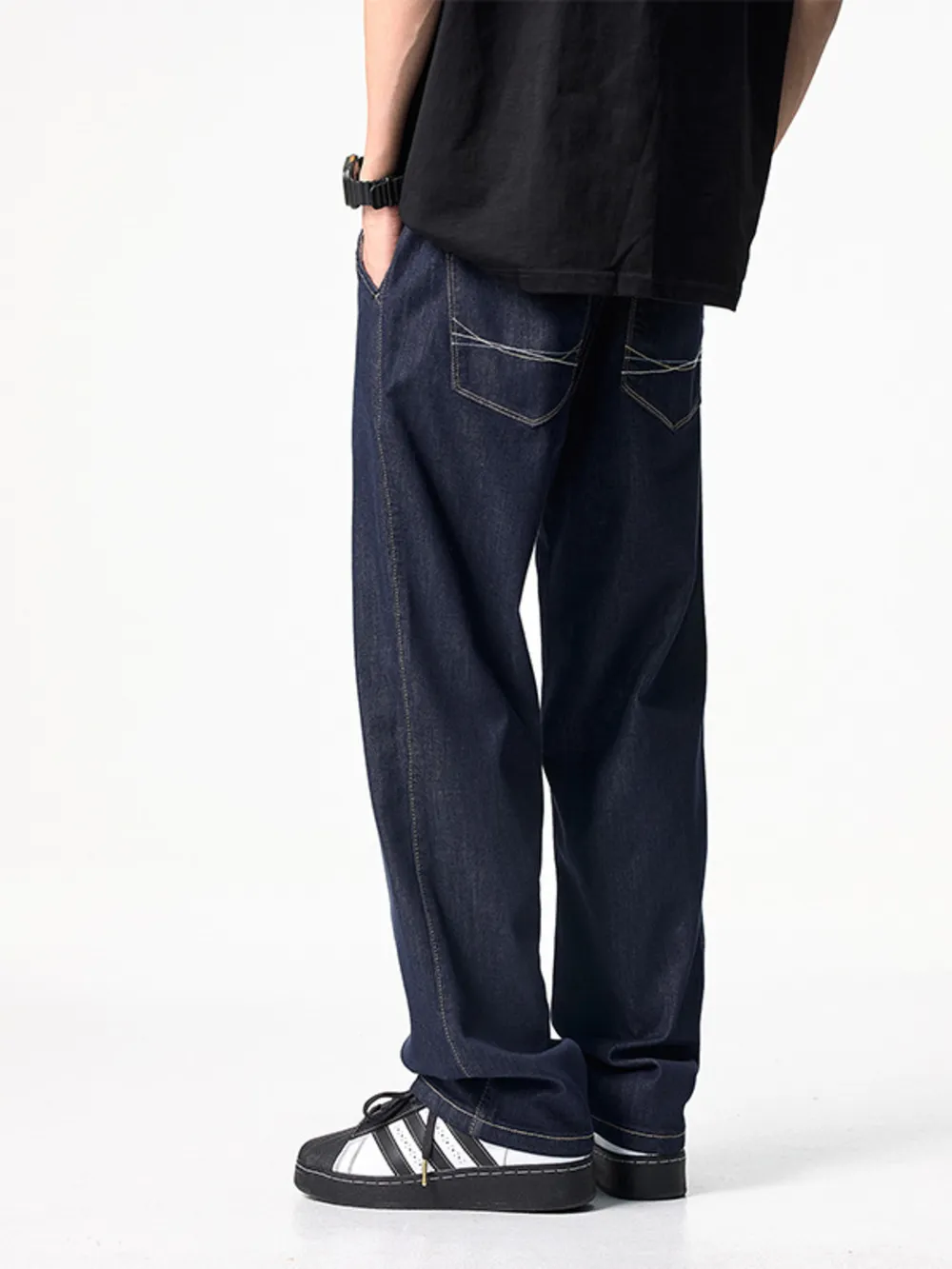 Men's Full Size Wide Leg Jeans Plus Size, image 3