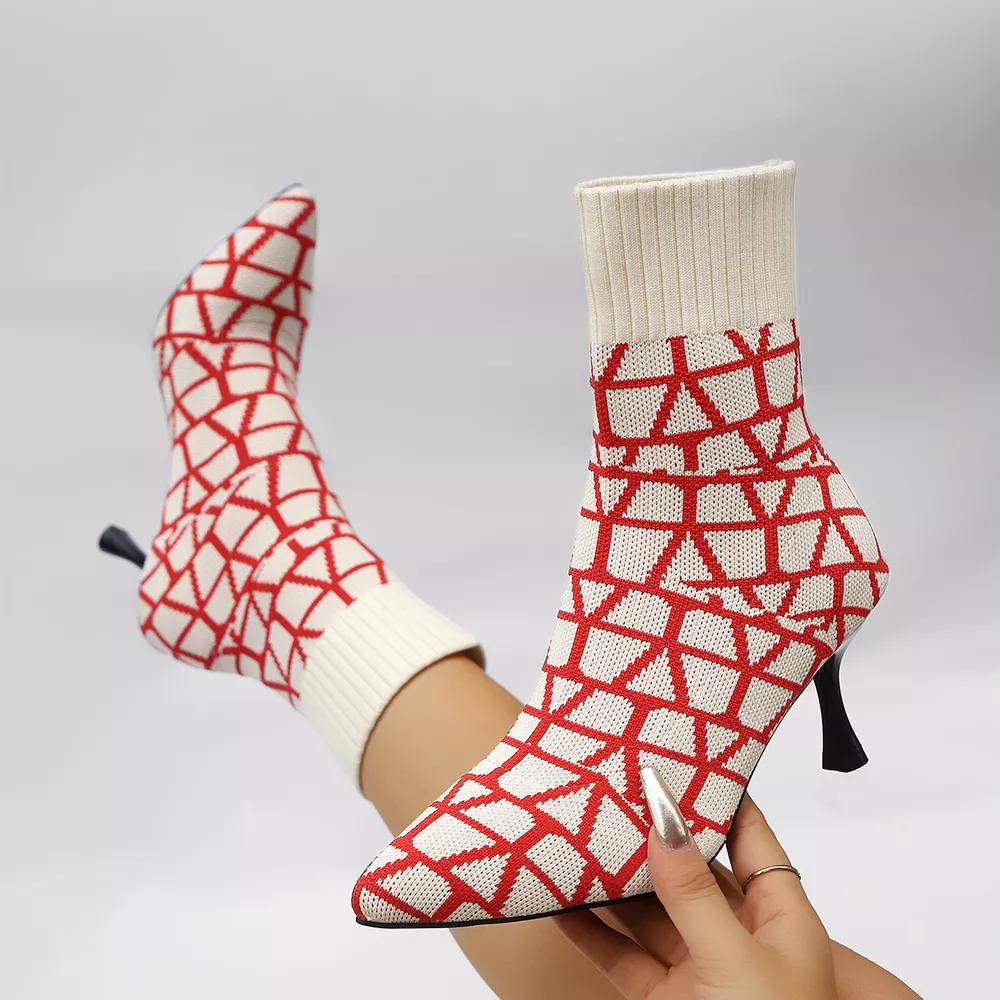 Point Toe Flared Heel Boots, image 15