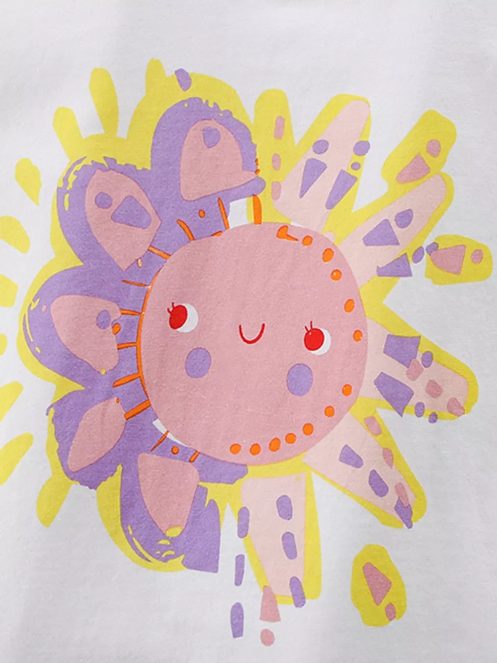 Children's Cartoon Sunflower Tee and Shorts Set, image 3
