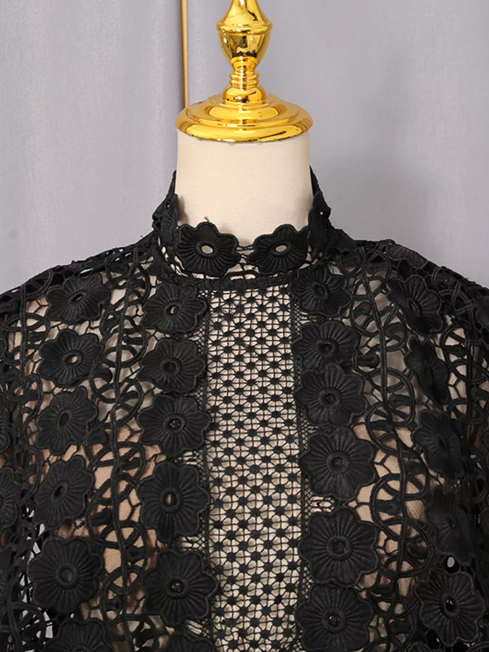 Lace Sheer Sleeve Mini Dress, image 10