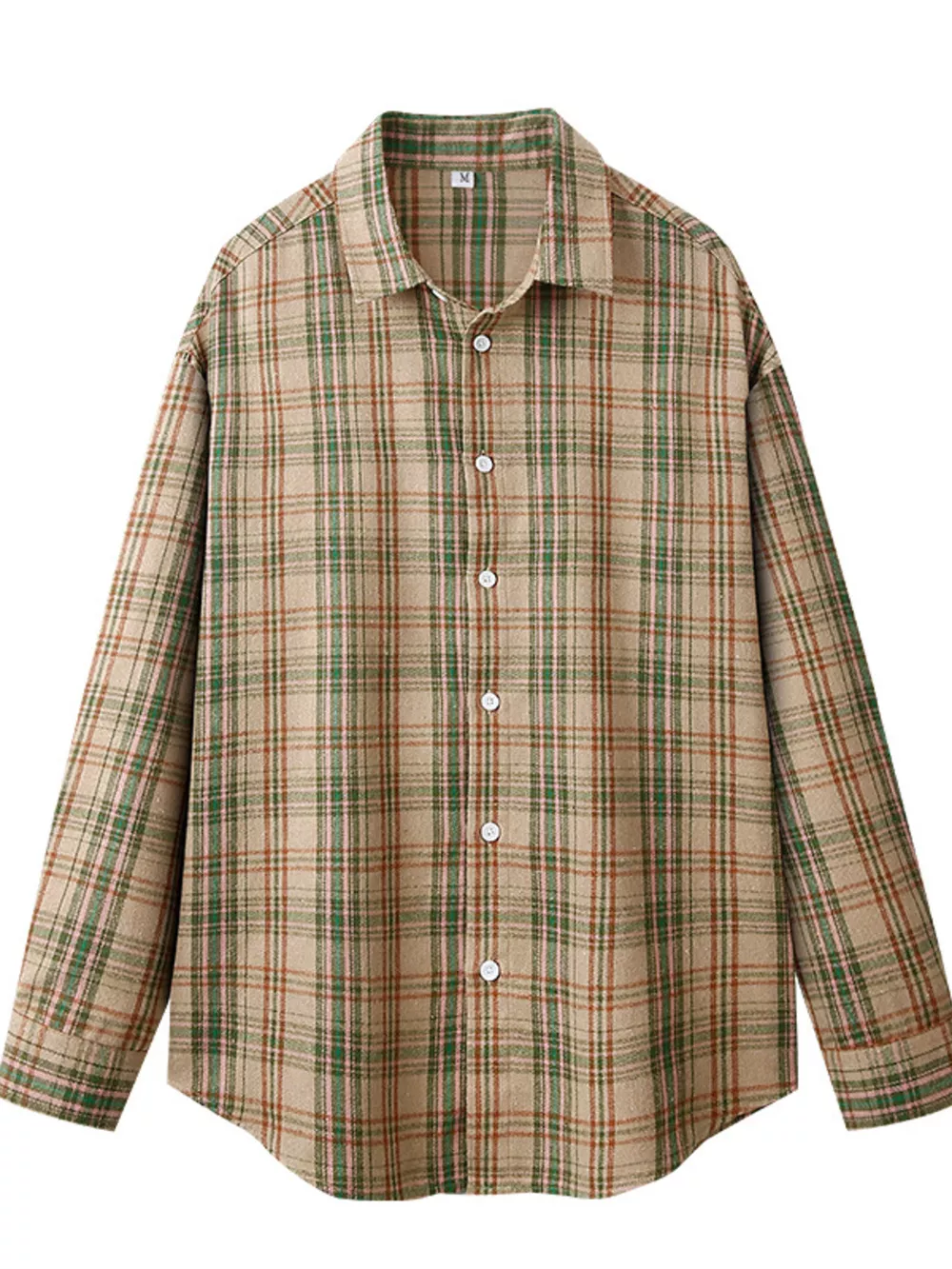 Men's Plus Size Casual Plaid Button Up Shirt, image 6