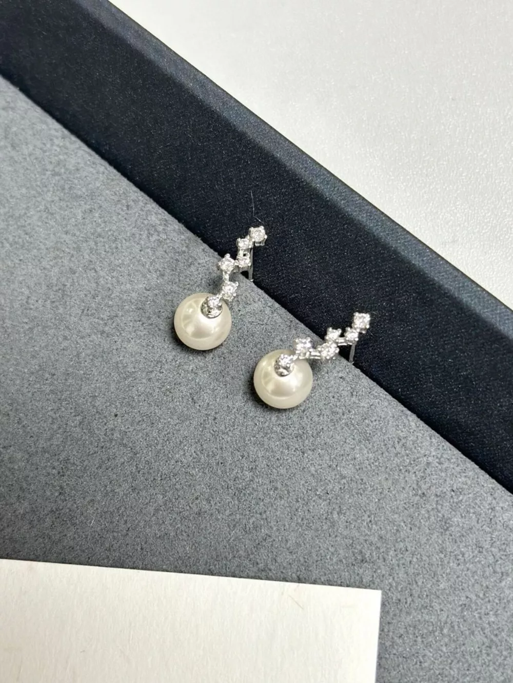 925 Sterling Silver Zircon Earrings, image 2