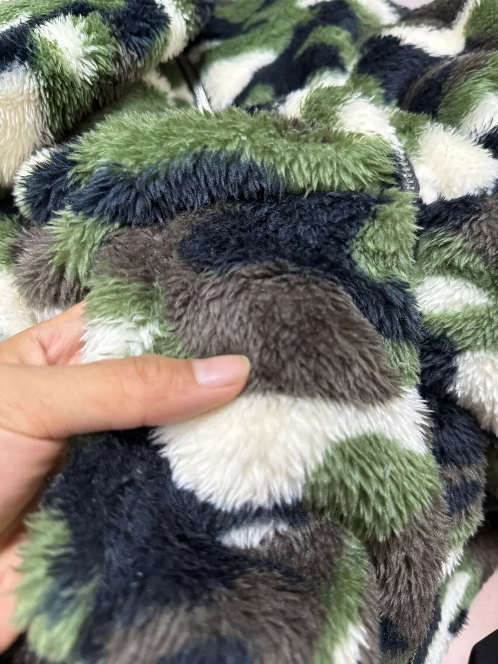 Fuzzy Camo Zip-Up Hoodie, image 7