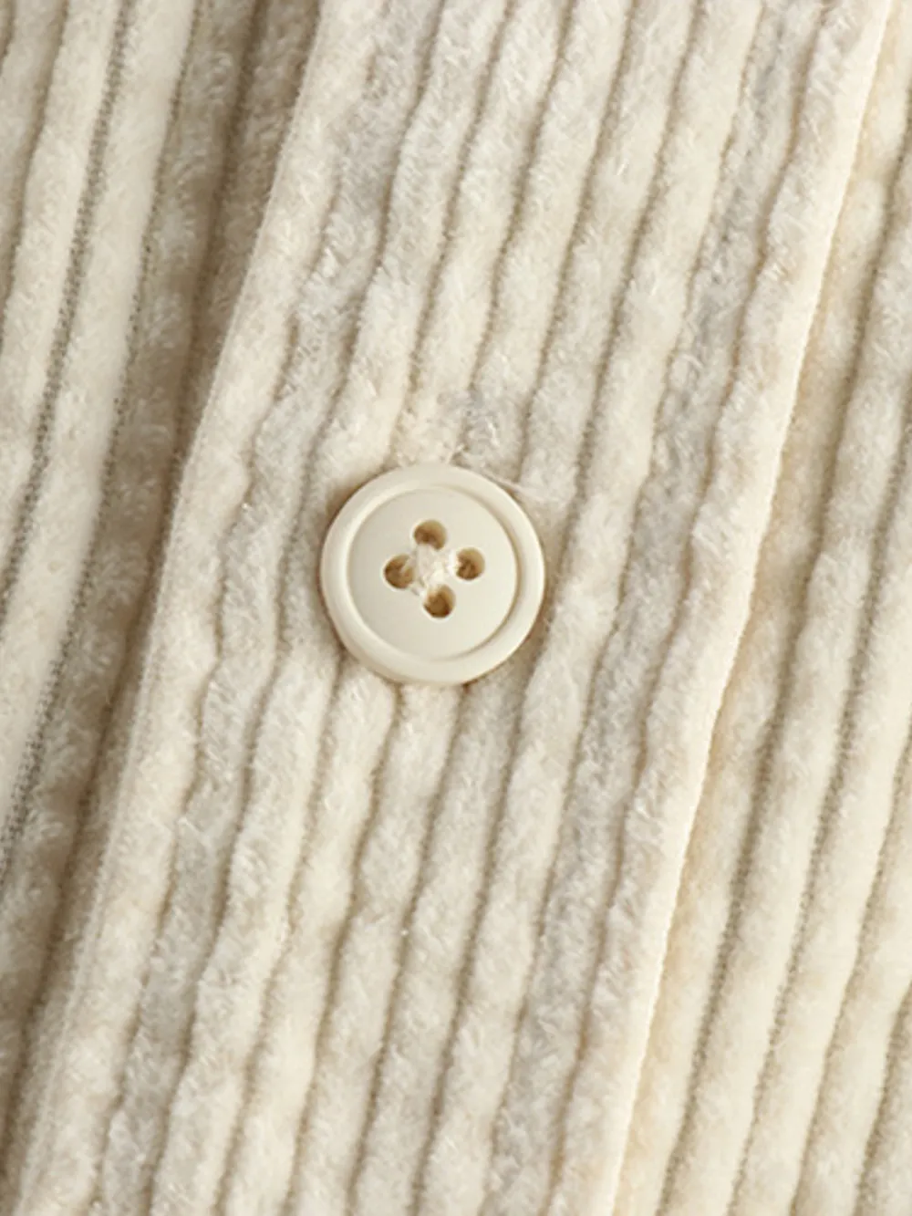Men's Plus Size Button Up Corduroy Shirt, image 9