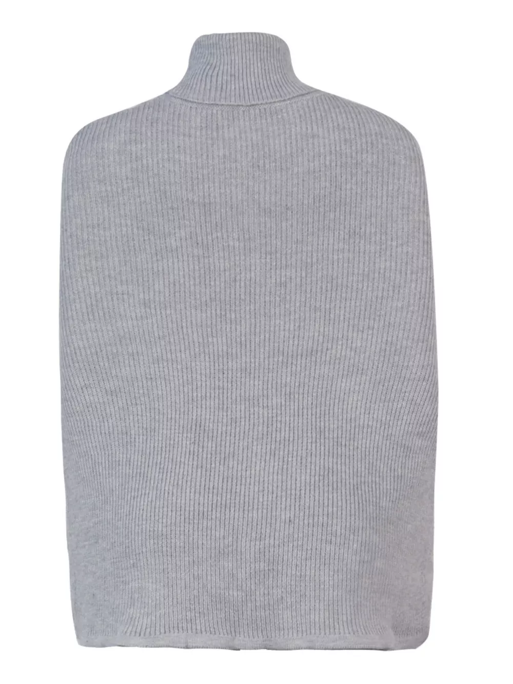 Chunky Cable Knit Turtleneck Poncho Cover Up, image 16