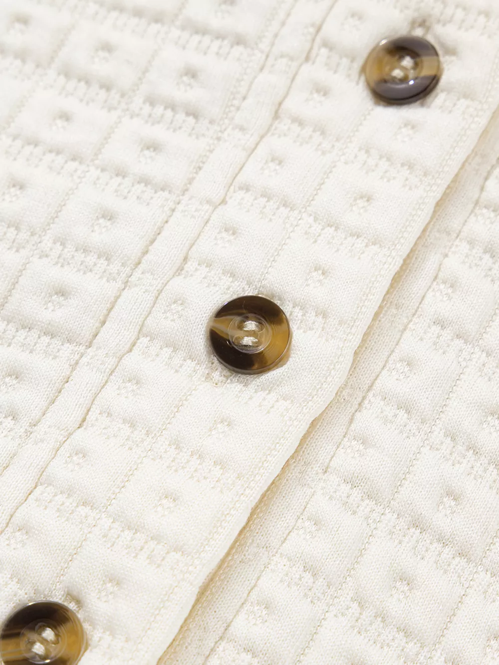 Textured Half Button Collared Sweatshirt, image 7