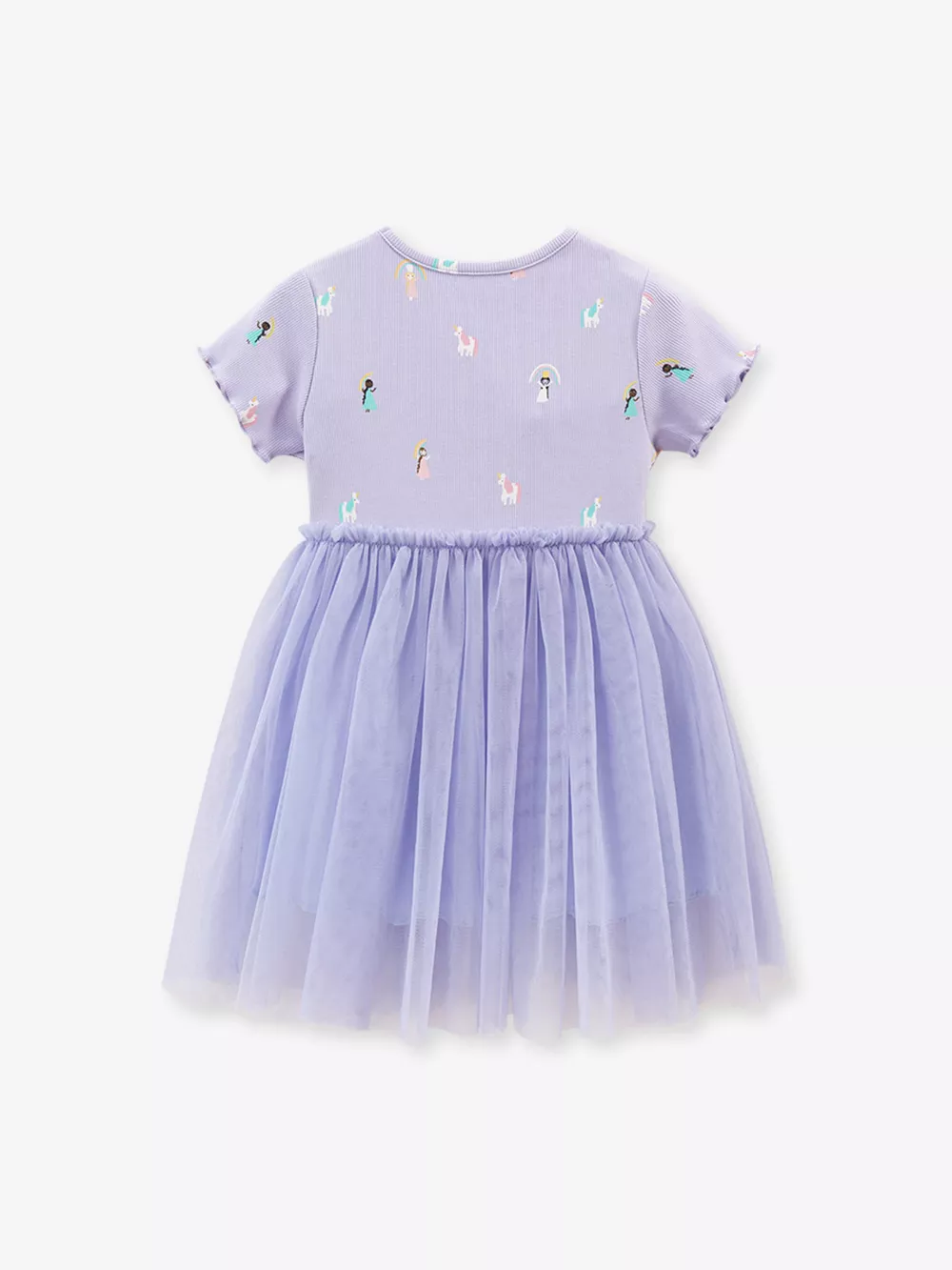 Children's Short Sleeve Tulle Dress, image 4