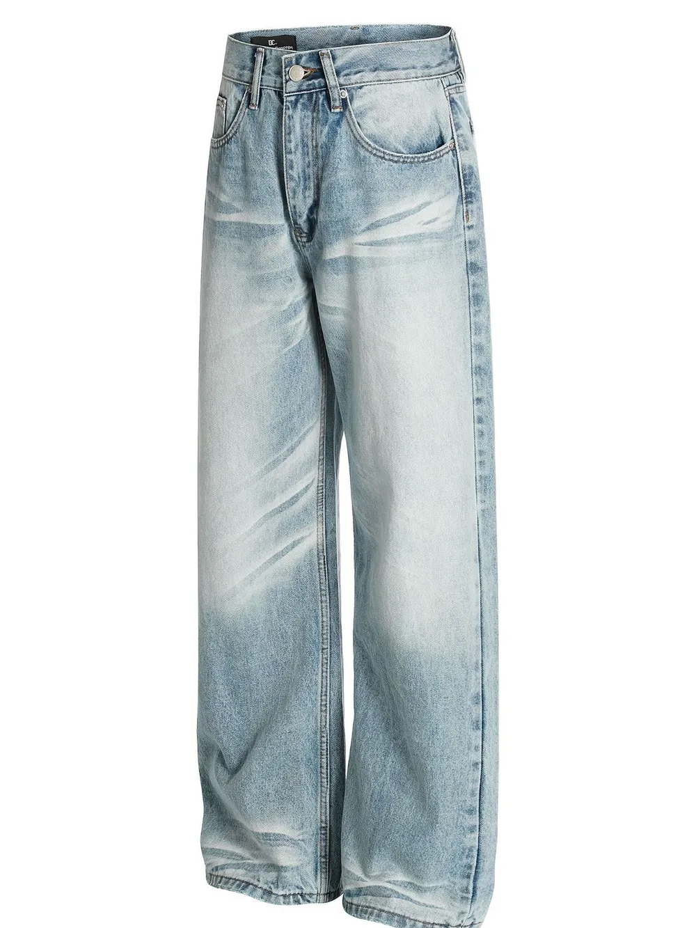 Men's Wash Wide Leg Jeans, image 2