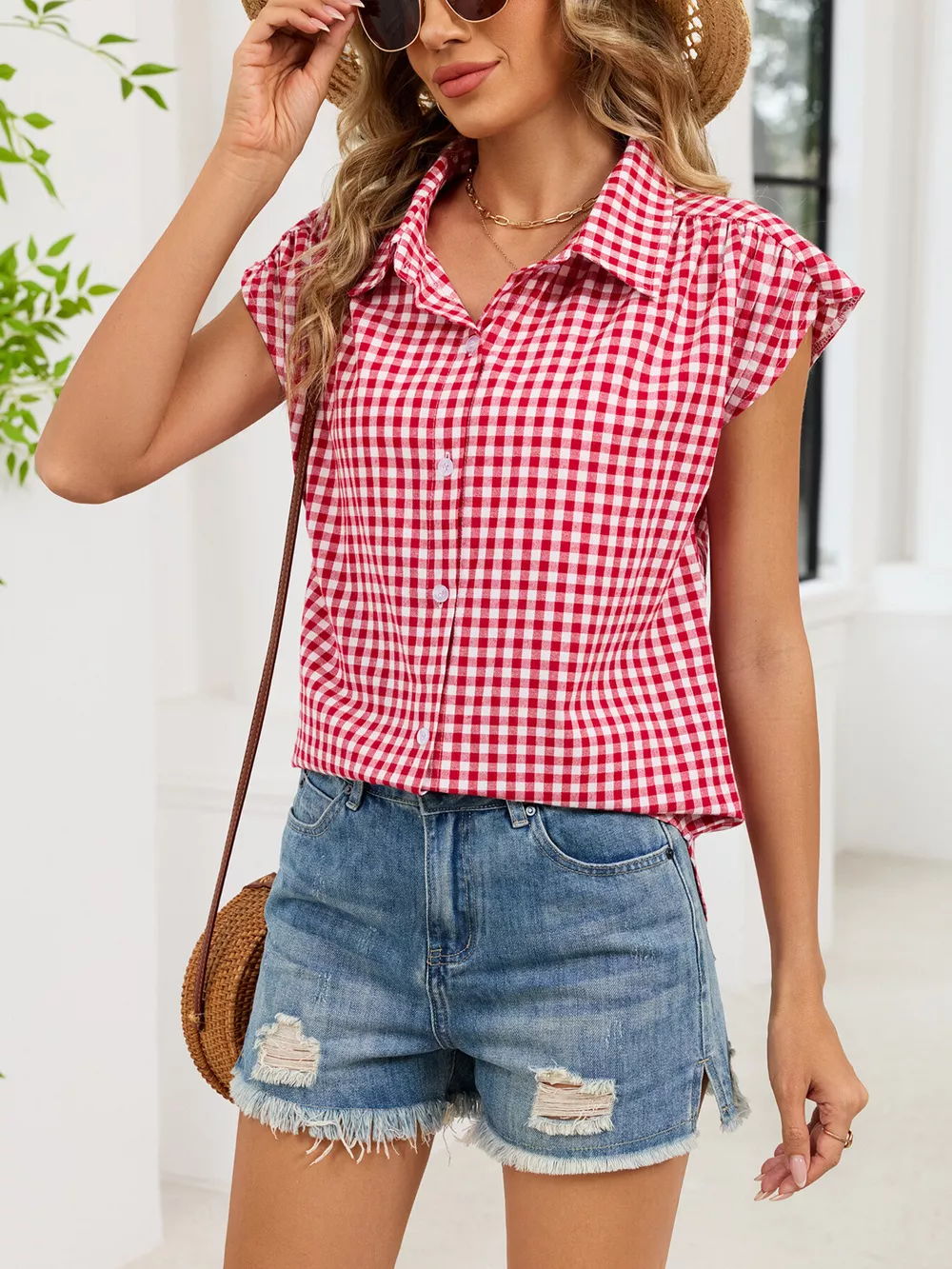 Gingham Button-Down Shirt, image 28