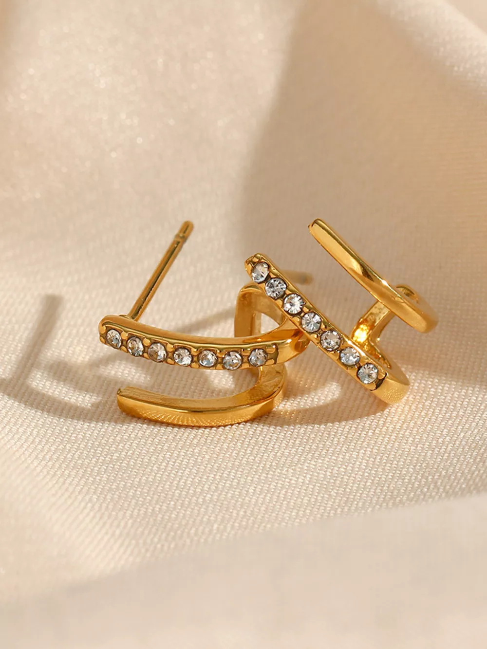 Double-Layer Hoop Earrings, image 7