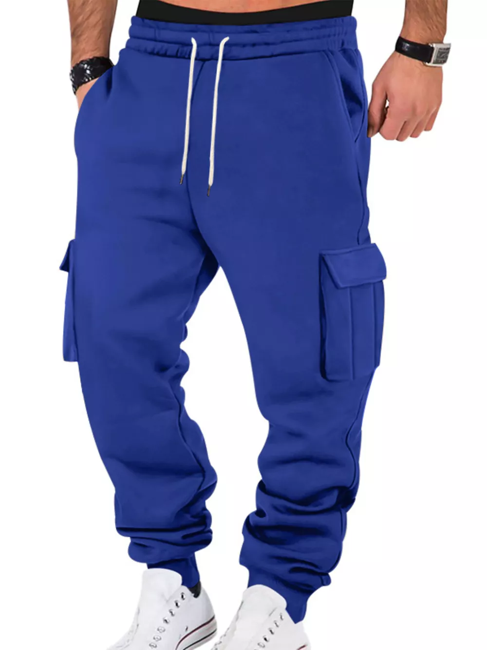 Men's Full Size Casual Joggers with Multi-Pocket Plus Size, image 5