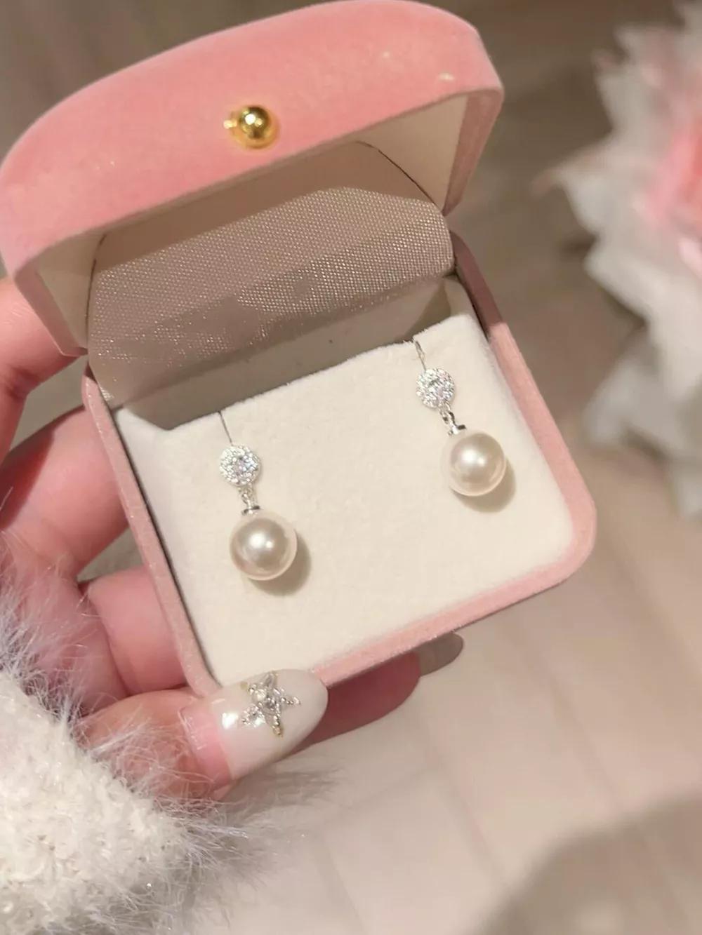 Pearl Drop Earrings, image 4