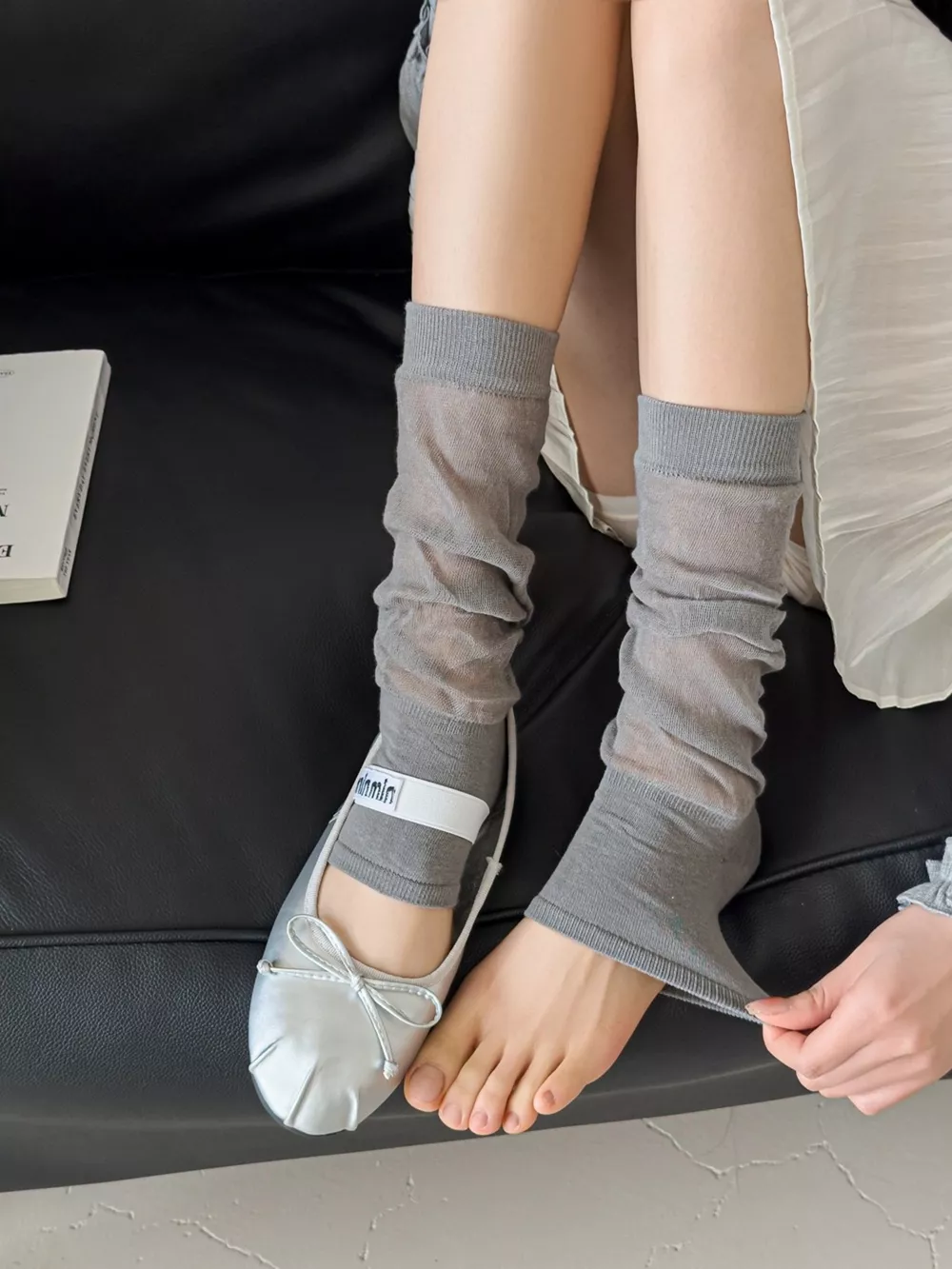 Sheer Leg Warmer Style Socks, image 7