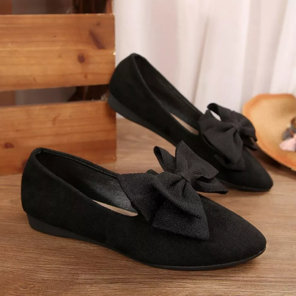 Bow Point Toe Slip-Ons, image 2