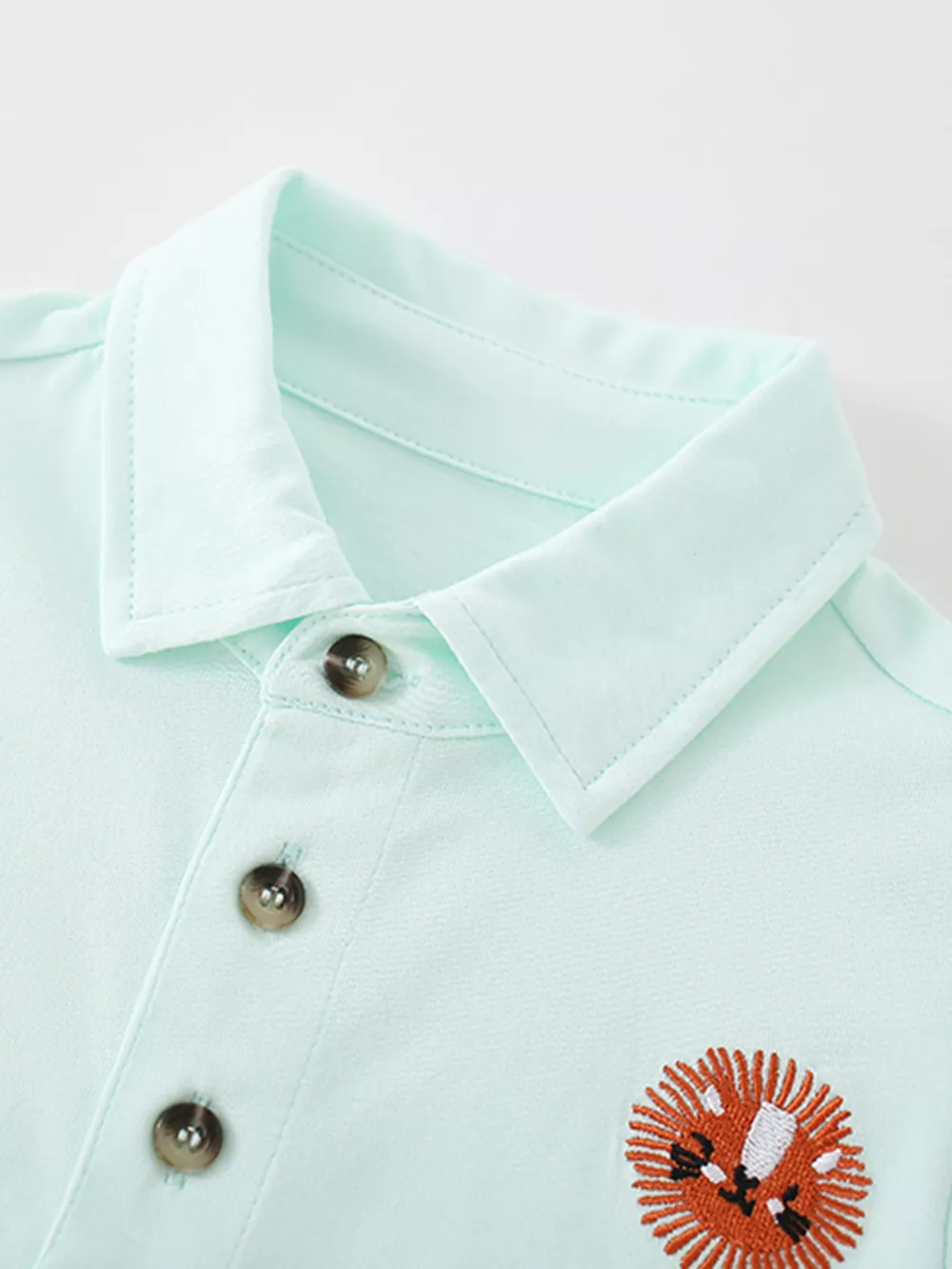 Children's Embroidered Animal Polo Shirt, image 2