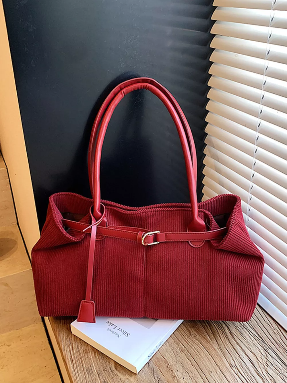 Buckle Decor Shoulder Bag, image 7