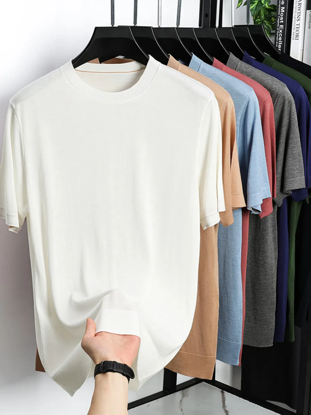 Men's Plus Size Short Sleeve Crew Neck T-Shirt, image 14