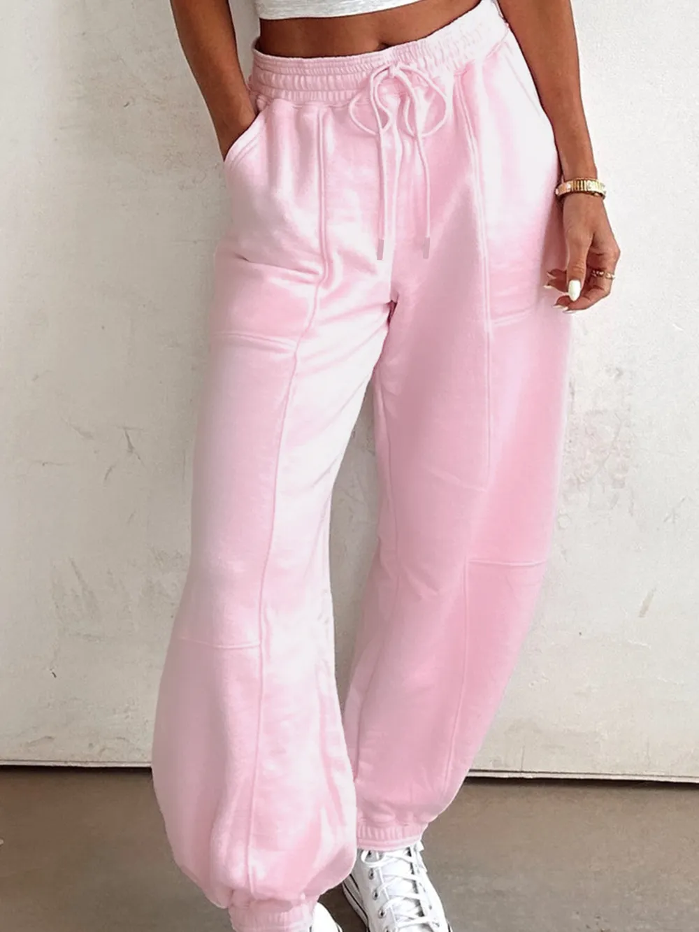 Casual Drawstring Sweatpants, image 3