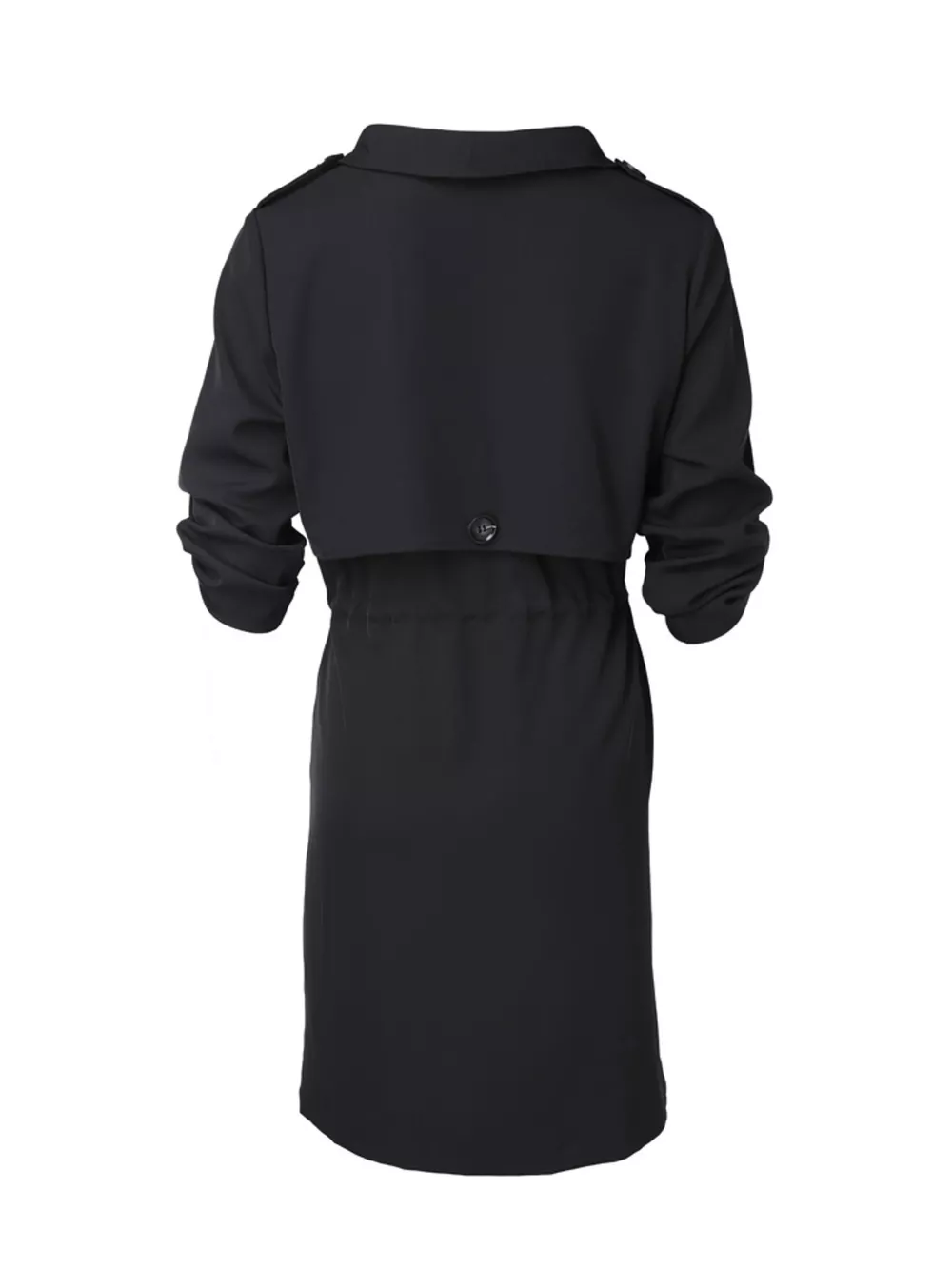 Drape Collar Lightweight Trench Coat, image 15