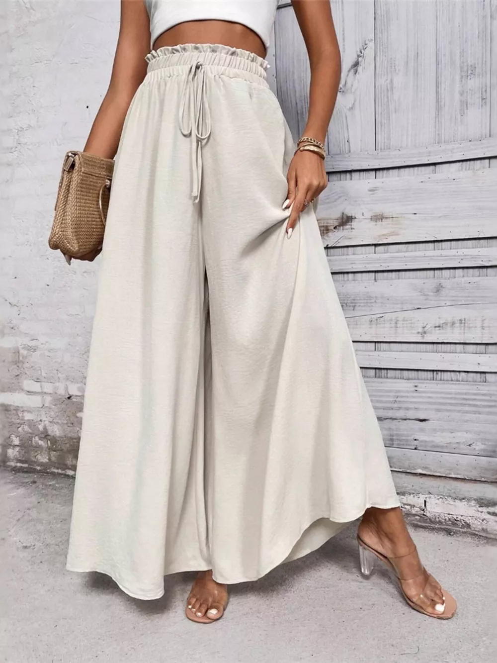 Frill Wide Leg Pants, image 2