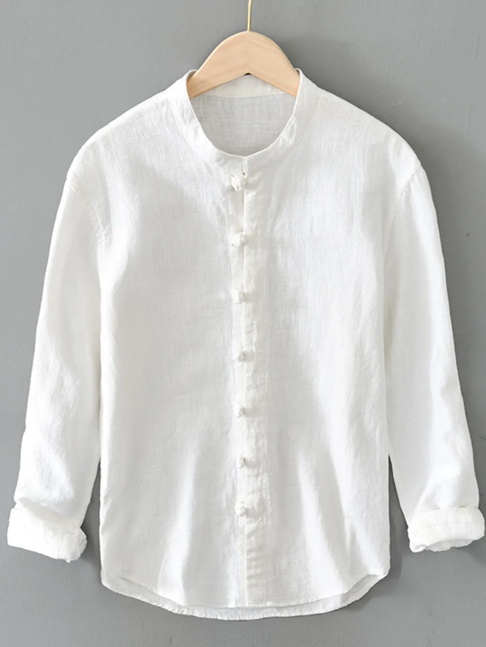 Men's Plus Size Button Up Long Sleeve Shirt, image 3