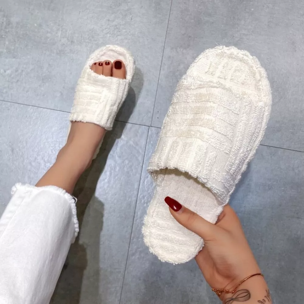 Open Toe Platform Slippers, image 3