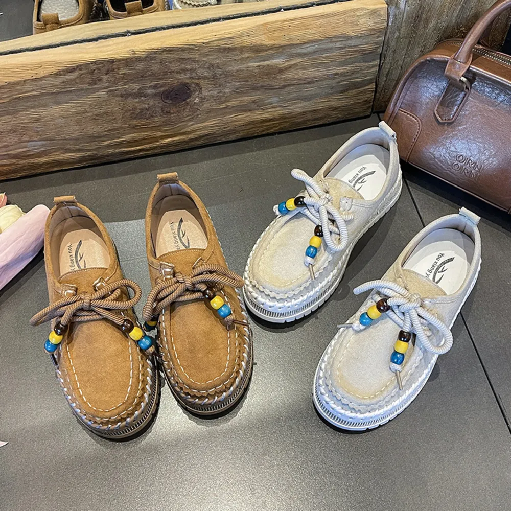 Round Toe Platform Loafers, image 2