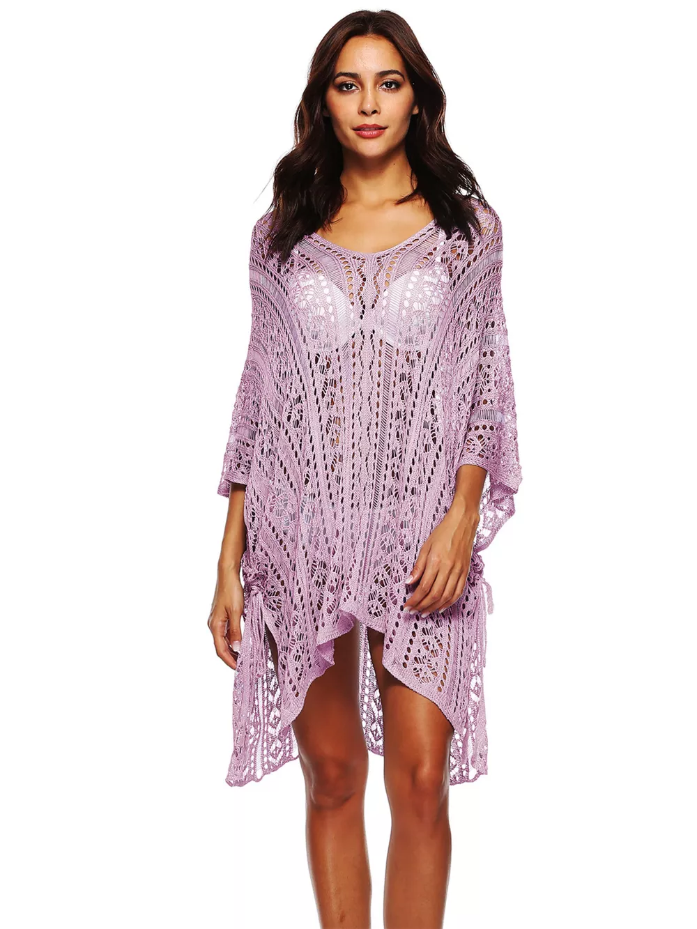 Crochet Knit V-Neck Cover-Up, image 17