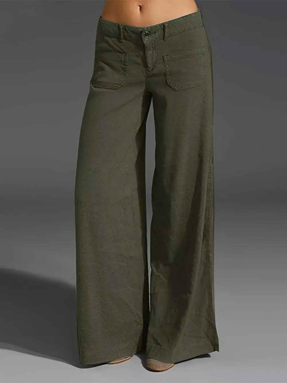 Full Size Wide Leg Pants with Pockets Plus Size, image 18