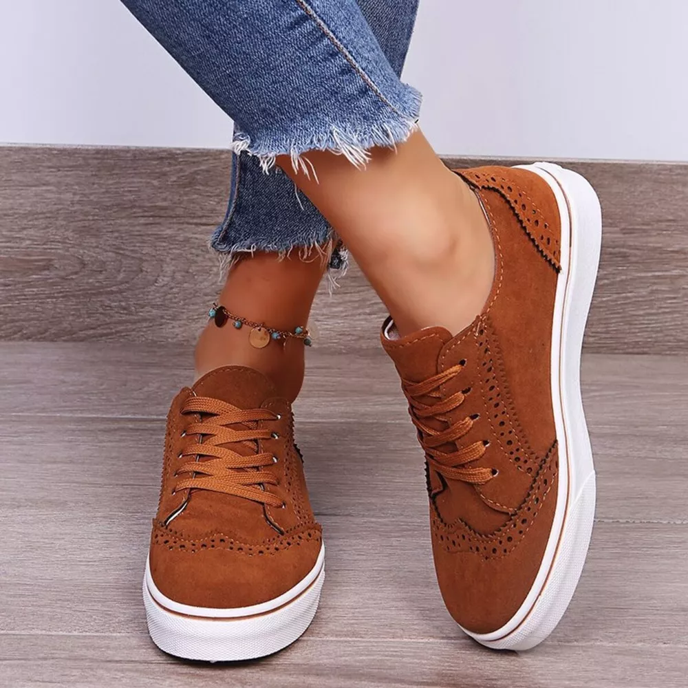 Lace Up Round Toe Sneakers, image 7