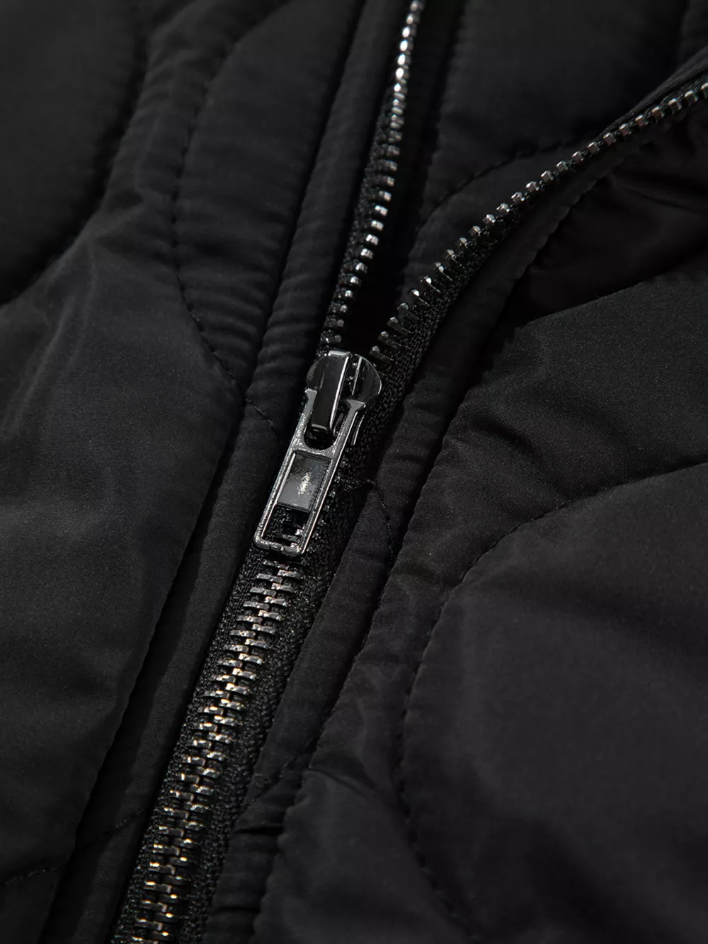 Quilted Drawstring Hooded Zip Up Puffer Vest, image 10