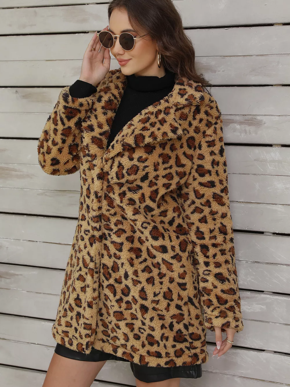 Leopard Fuzzy Teddy Coat, image 6