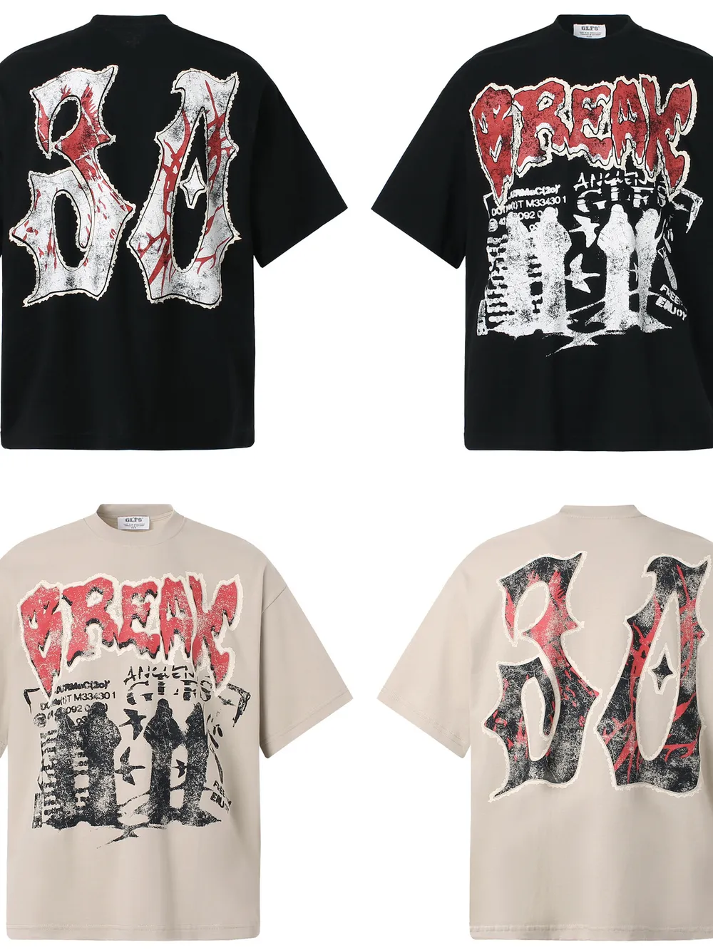 Men's Round Neck Short Sleeve Graphic T-Shirt, image 4