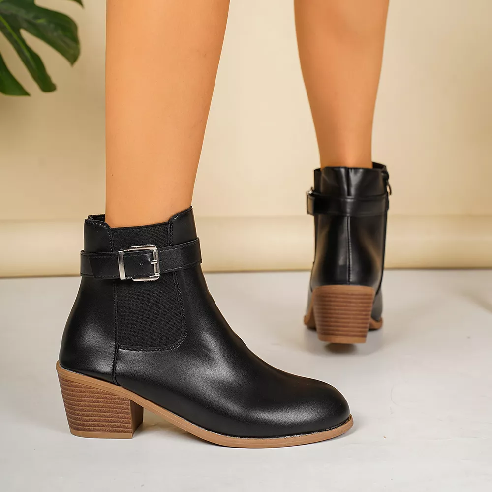 Point Toe Block Heels Boots, image 16
