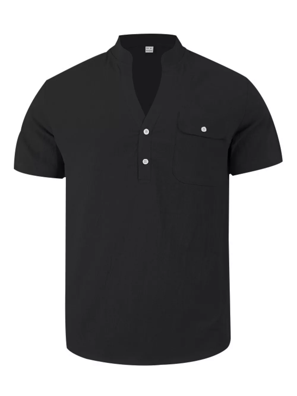 Men's Full Size Button Detail Short Sleeve Shirt Plus Size, image 7
