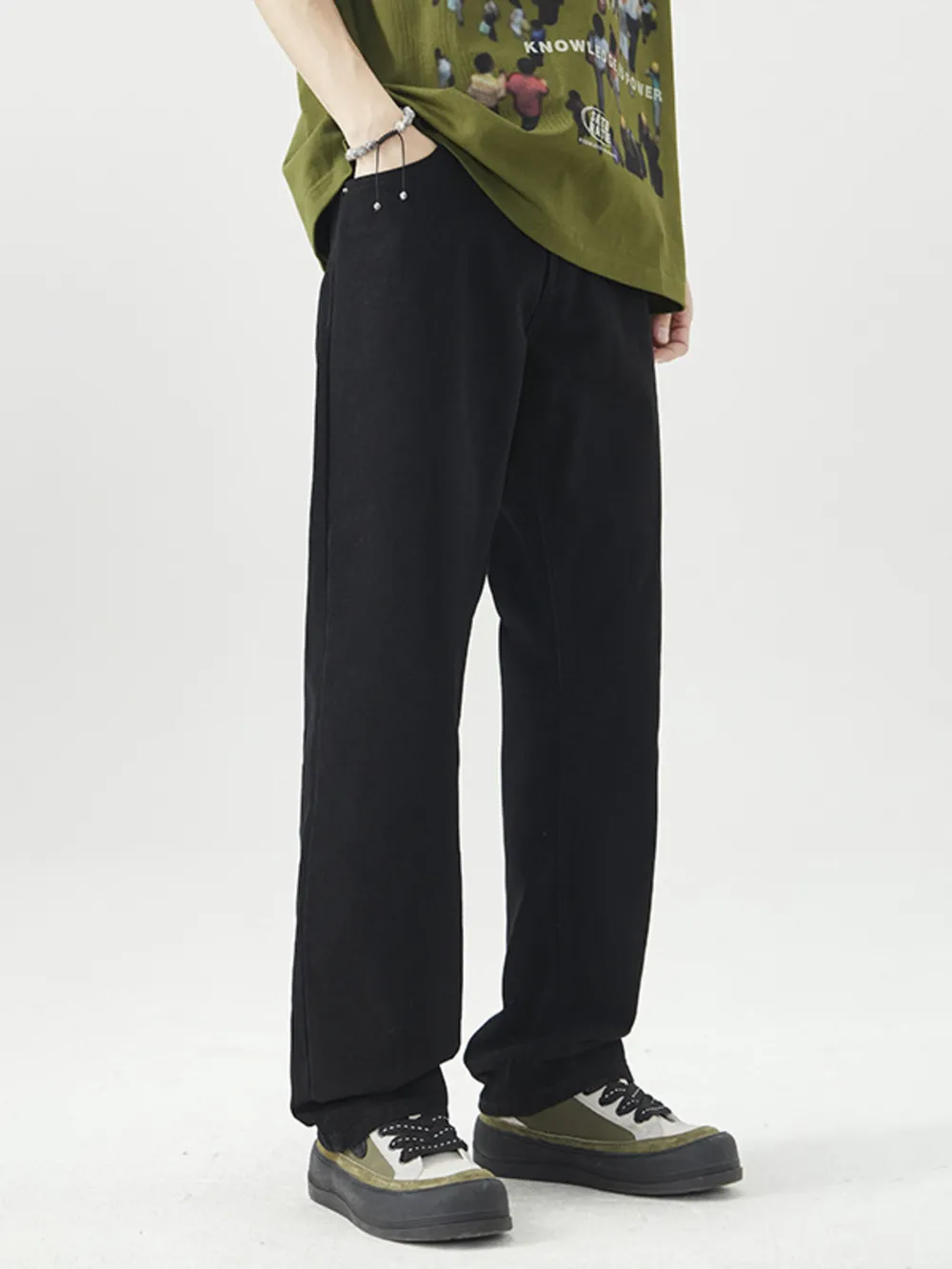 Men's Wide Leg Jeans, image 6