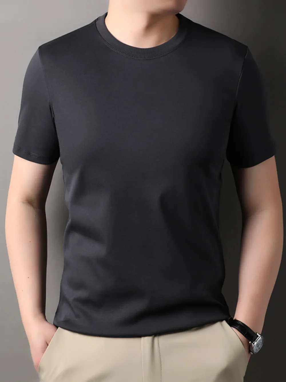 Men's Short Sleeve Crew Neck T-Shirt, image 3