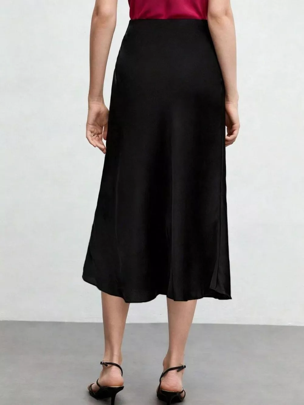 High Waist Midi Skirt, image 4