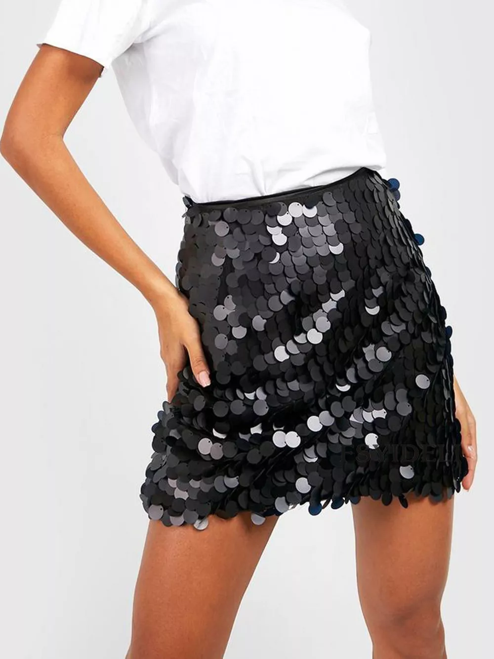 Sequin Mini Skirt, image 12