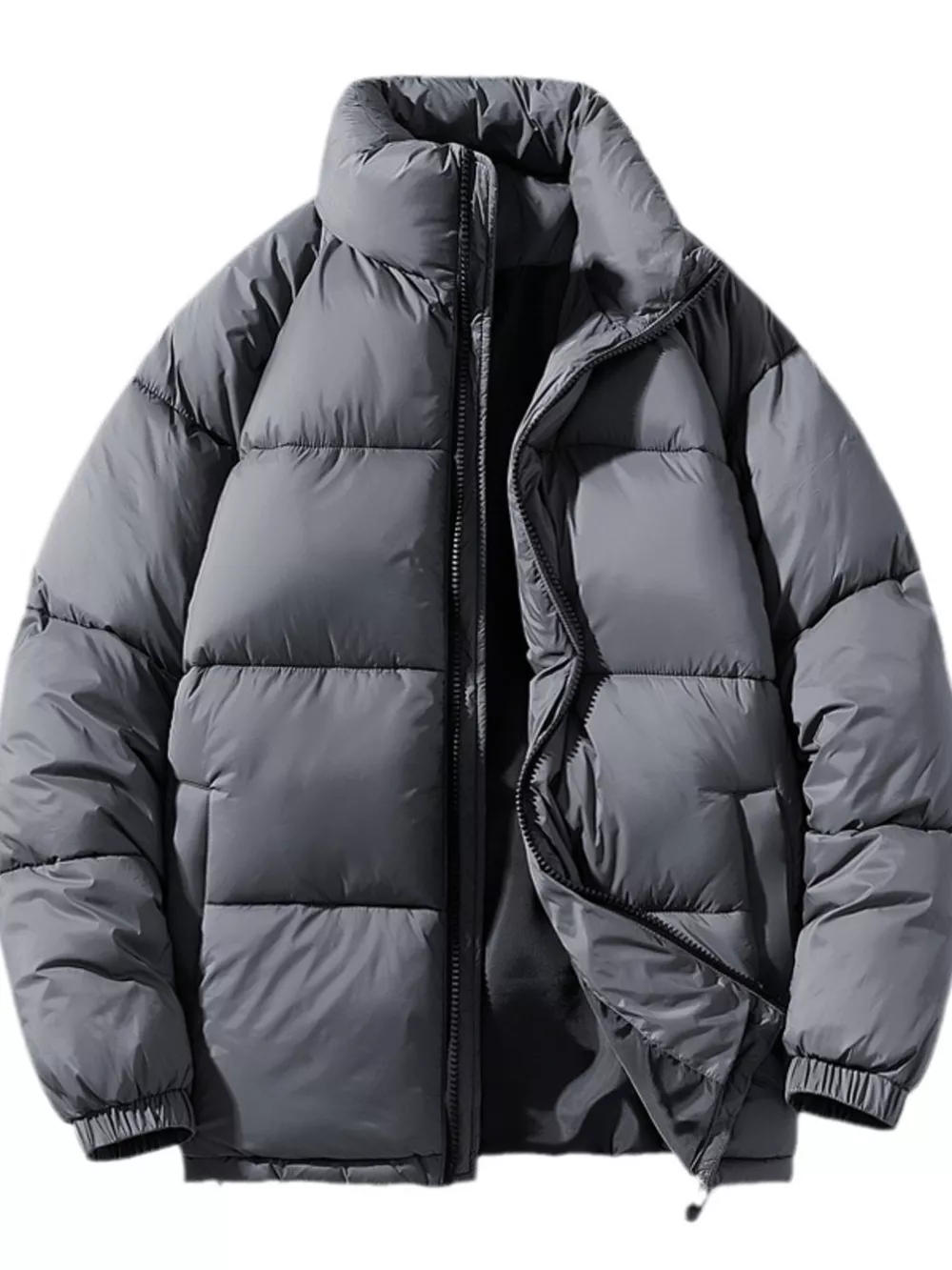 Men's Full Size Padded Winter Warm Puffer Jacket Plus Size, image 2