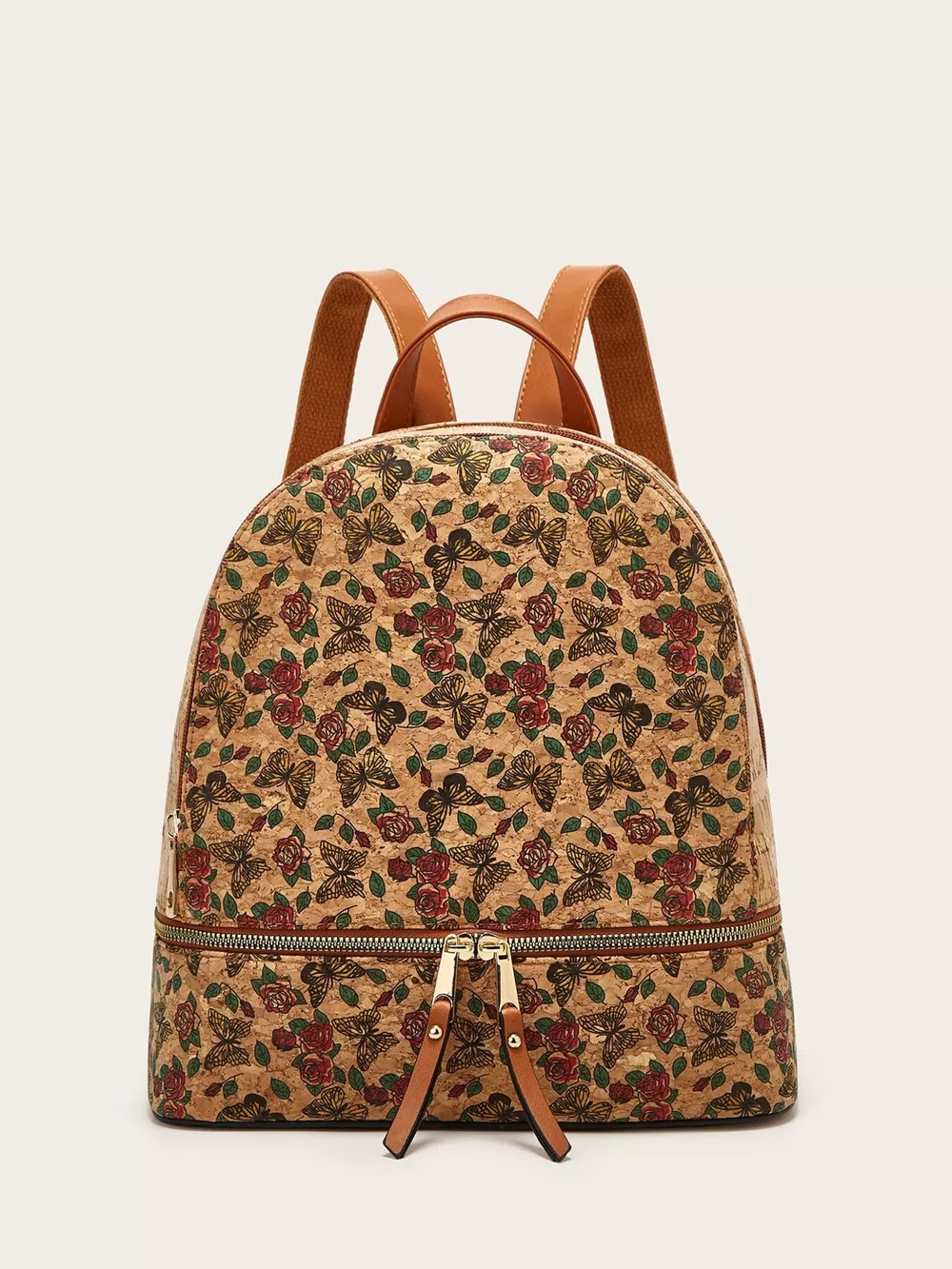 Floral Butterfly Print Backpack Bag